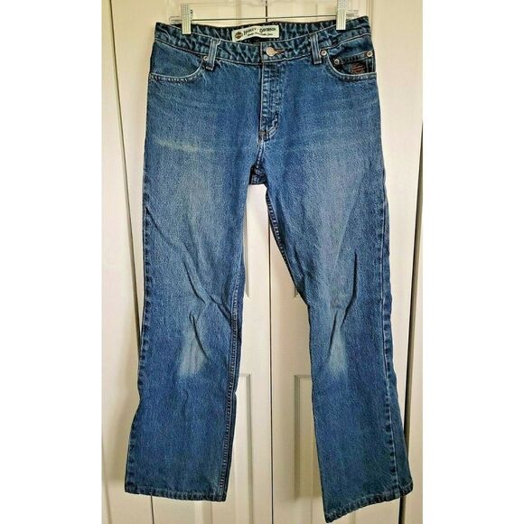 Harley Davidson 6R Motorcycle Women's Classic‎ Blue Jeans Size 6R Boot Cut - Picture 2 of 7